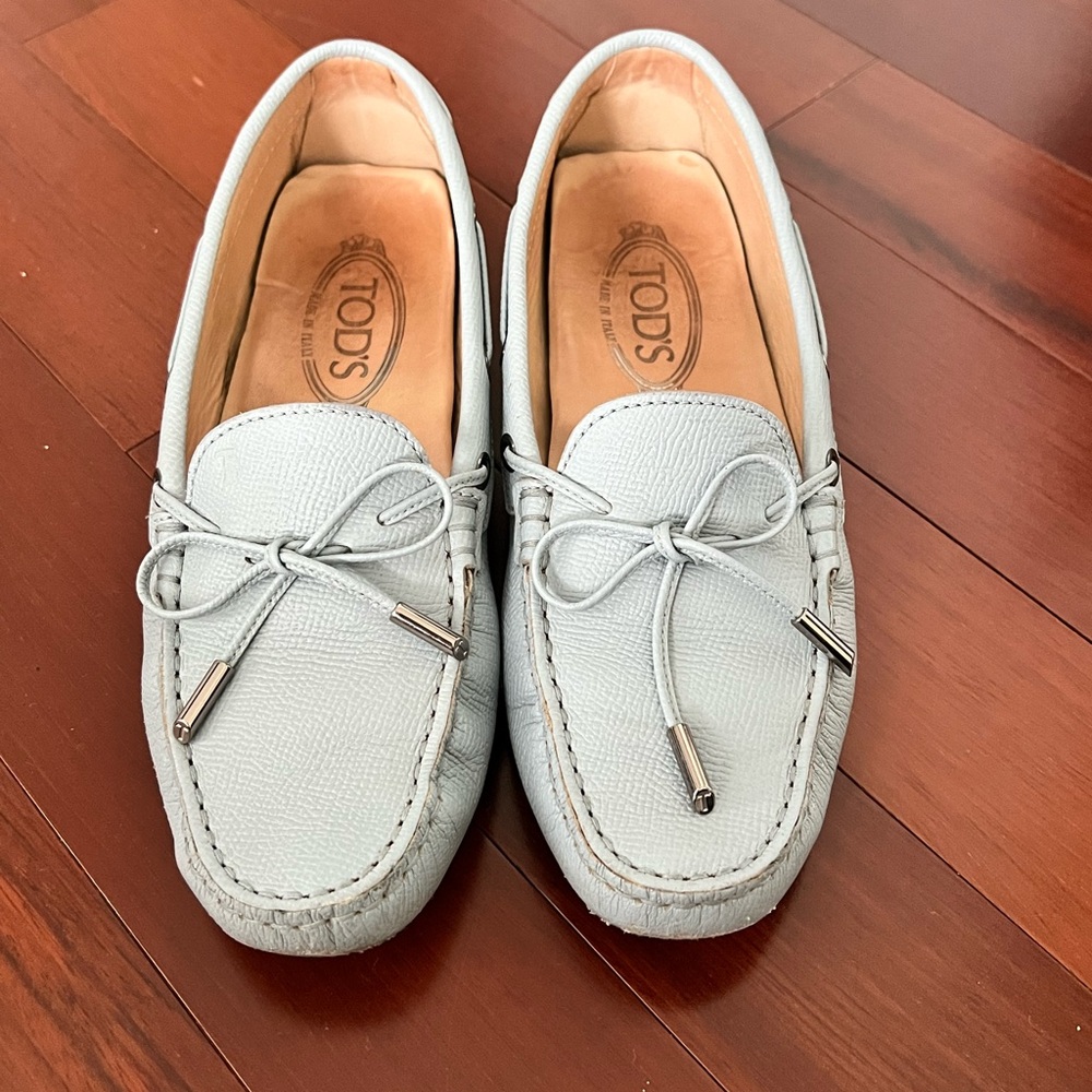 Blue TODs loafers